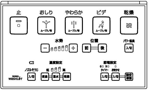 TOTO　ウォシュレットリモコンTCM1457-