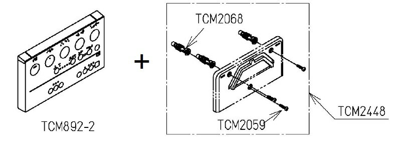 TOTO　TCM892-2+TCM2448 ウォシュレットリ