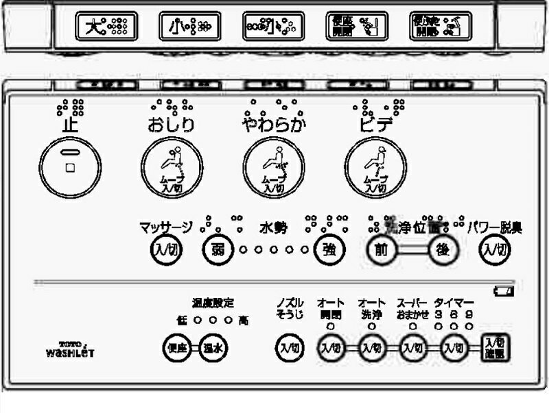 TCM1247　TOTO　ウォシュレットリモコ