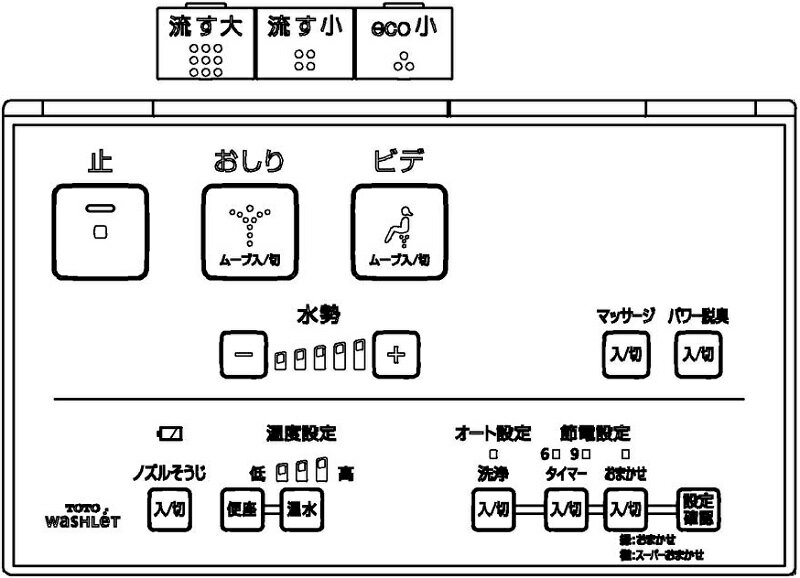 TCM1605R　TOTO　ウォシュレットリモコ