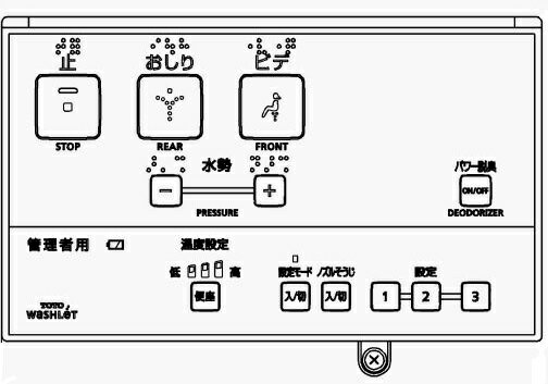 TCM1717-1　TOTO　ウォシュレットリモ