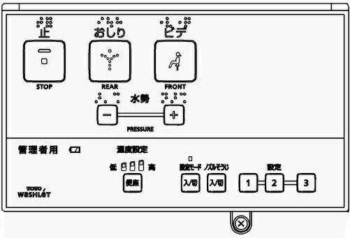 TCM1717-2　TOTO　ウォシュレットリモ