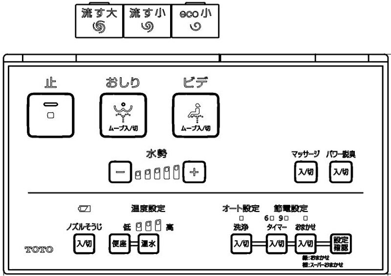 TCM4211　TOTO　ウォシュレットリモコ