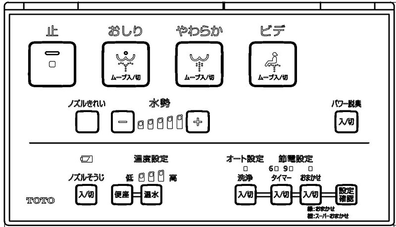 TCM4220　TOTO　ウォシュレットリモコ