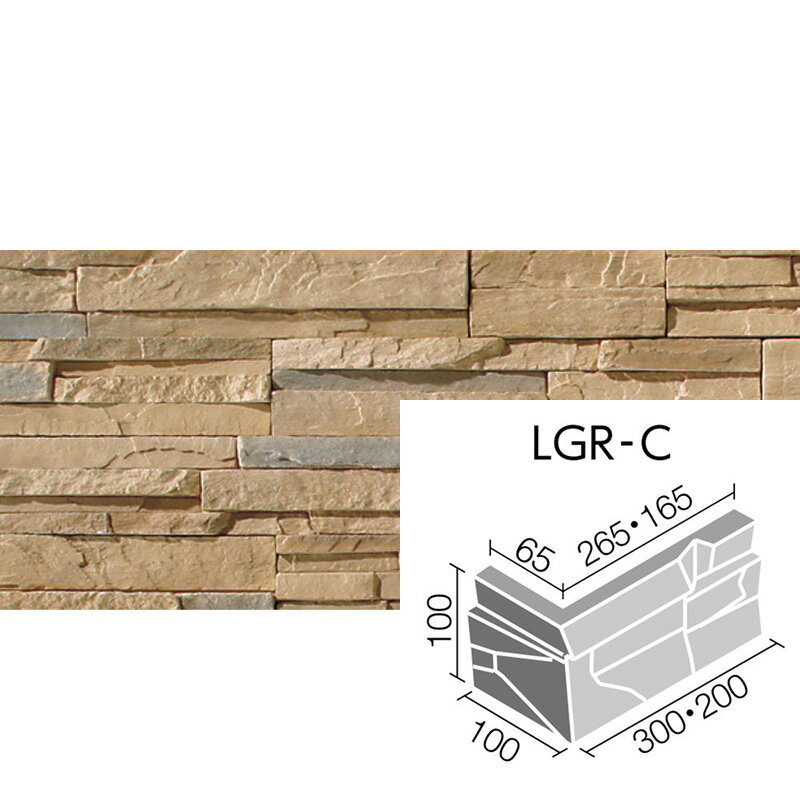 LGR-C/SIE-4K　ラグナロックシェラスコット　コーナーストーン　　外装壁タイル