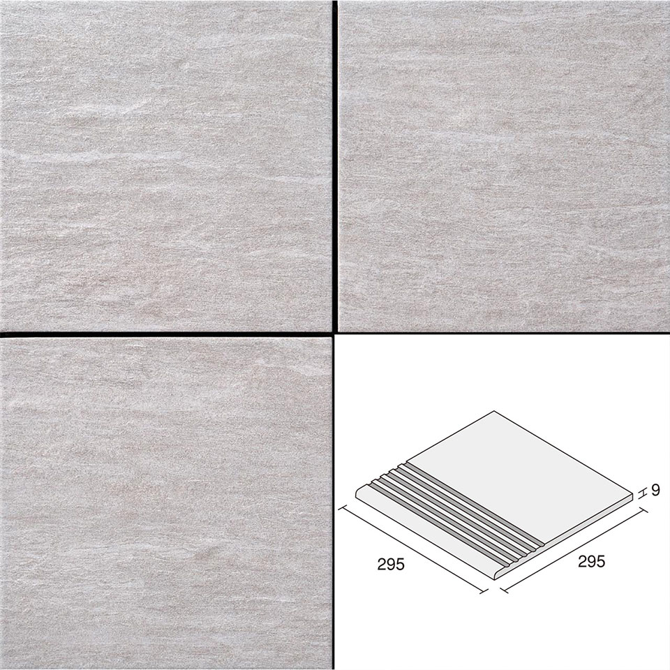 こちらは後払い決済不可商品となります。クレジットカード決済/コンビニ決済もしくは銀行振込にてお申し付けください。 スペック 形　状 300角階段粗目 標準寸法 295×295mm 厚　さ 9mm 目地共寸法 - m&sup2;当必要枚数 3...