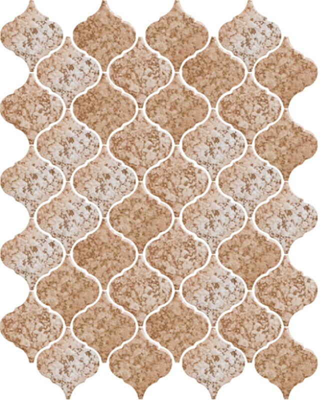 名古屋モザイク コラベル NLA-8A 64x56異形Aパターン紙貼り 内装タイル(4)