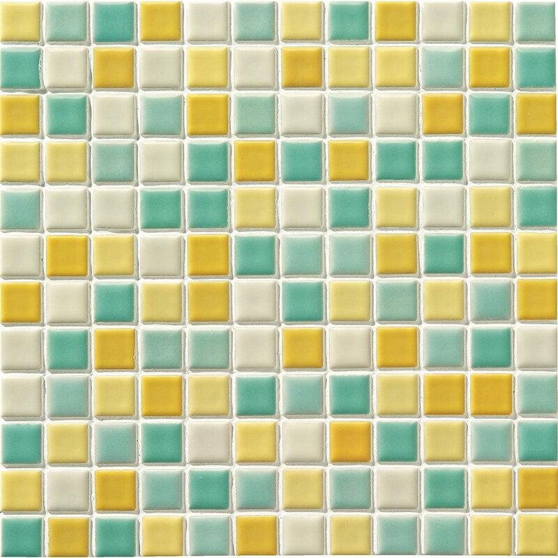 名古屋モザイク アートモザイク施釉 22.5角 ATS225-MIX-3［シート］ 22.5mm角紙貼り モザイクタイル