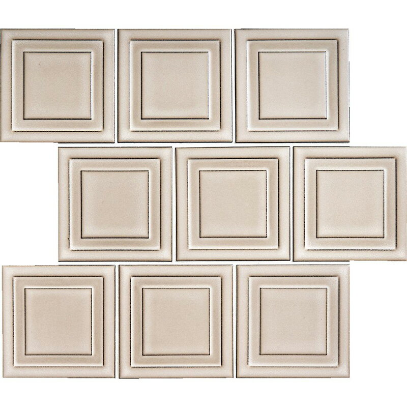 名古屋モザイク　デザイン内装壁タイル イストワル 100角特殊面状紙貼り（レンガ貼り）IST-R2[シート](4)