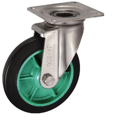 岐阜産研工業(ウカイ) KAタイプ キャスター サイズ200mm ゴム PNAKA-200