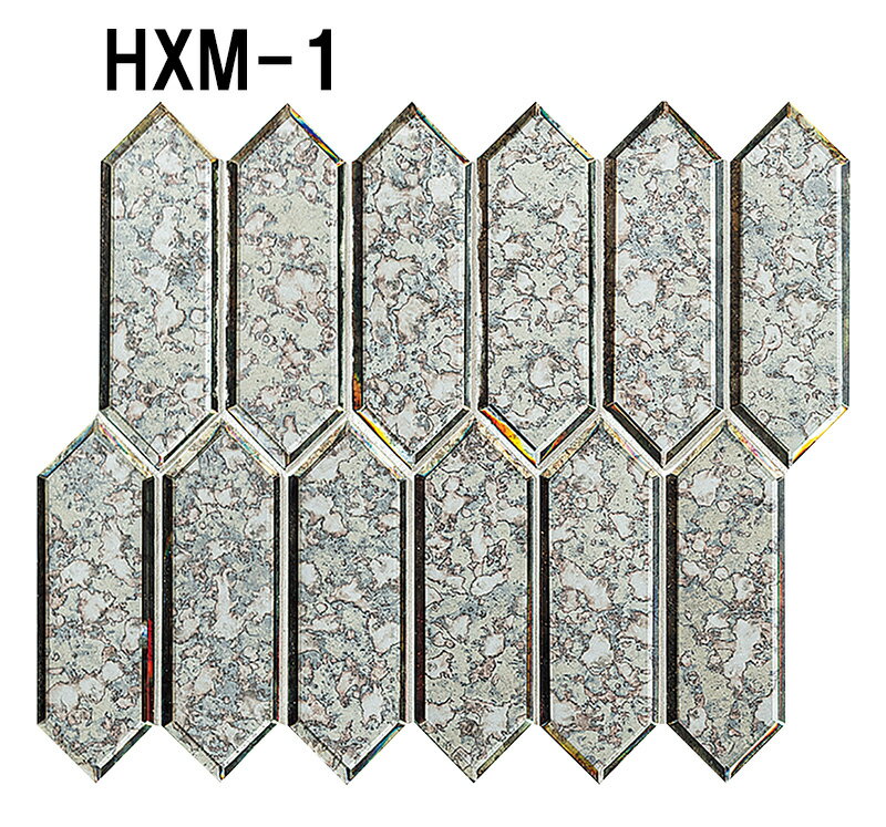 DTL-R/HXM-1　デザイナーズタイルラボ　ヘキサミラー　変形六角形平ネット張り