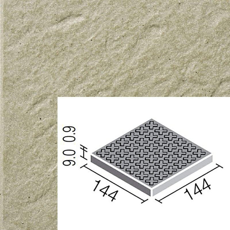 クレド CRD-150/2F 150mm角歩道用スロープ(Fパターン) 外装床タイル