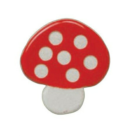 Tiles - ADN/KK-9-S-1［5個セット］ きのこ タイル 50x50mm あつまれどうぶつたちの庭 KYタイル 磁器質 BI施釉 かわいい アクセント