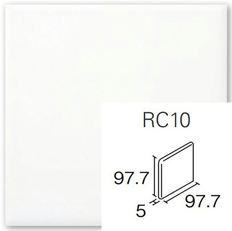 RC10-105［枚］ KYタイル ブライト＆アタック 100角両面取 内装壁タイル