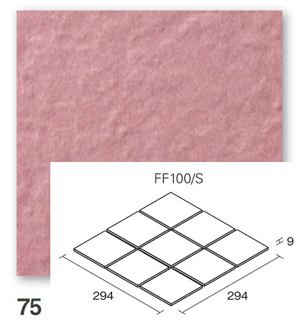 KYタイル フレーミー FF100/S-75 100角平セット張り 床タイル