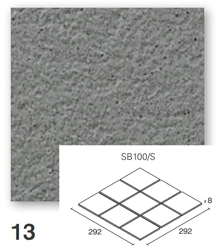 SB100/S-13［シート］　セルボ　100角平セット張り　床タイル
