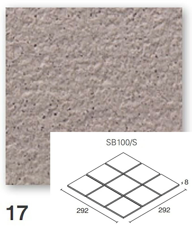 SB100/S-17［シート］　セルボ　100角平セット張り　床タイル