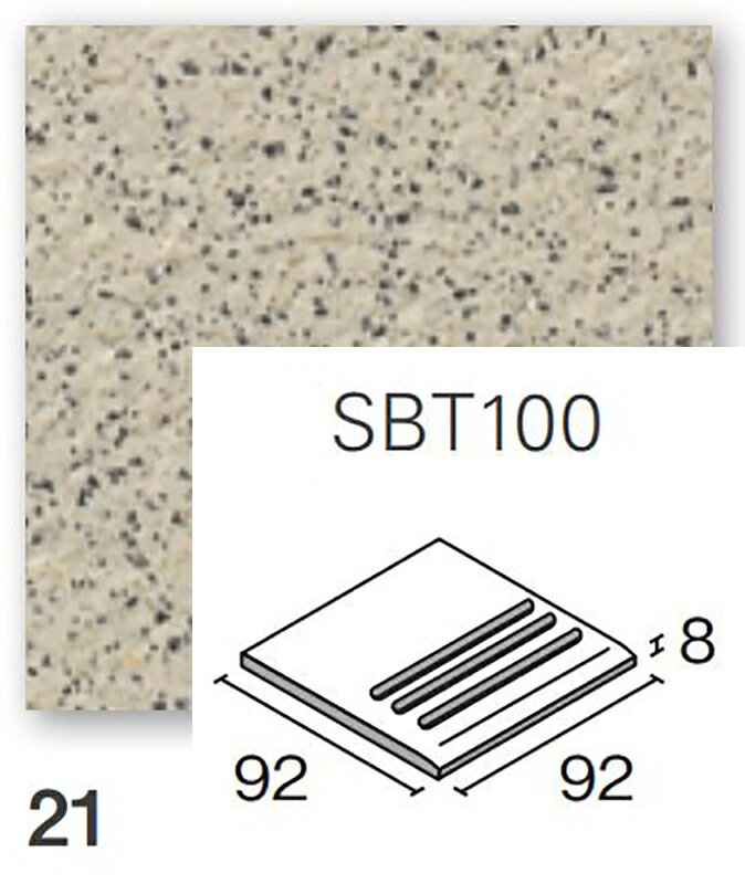 SBT100-21［枚］　セルボ　100角等辺階段