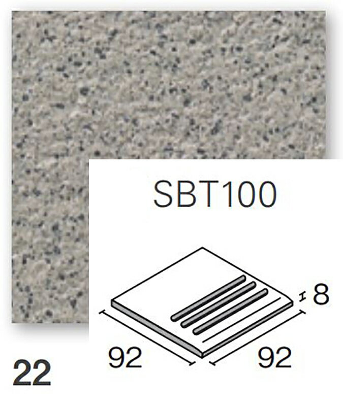 SBT100-22［枚］　セルボ　100角等辺階段