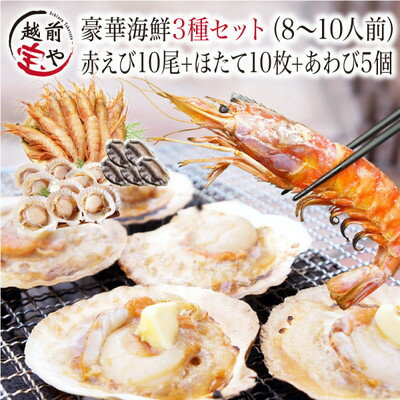 海鮮 バーベキューセット 3種 送料無料 福袋 赤エビ 10尾 ＆ ホタテ 10枚 ＆ あわび 5個 海鮮セット 海鮮鍋 セット 海鮮グルメ 海鮮おせち 海鮮丼 おせち 海鮮バーベキューセット 海鮮BBQセット【冷凍】