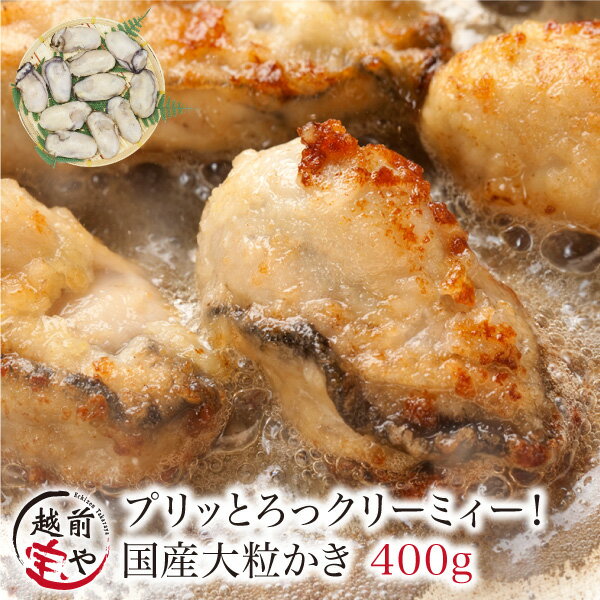 ★月間優良ショップ受賞★ 大粒 かき カキ 牡蠣 400g(約11粒入)L・2Lサイズ/広島産【冷凍】【あす楽】4セット以上 送料無料 条件付送料無料