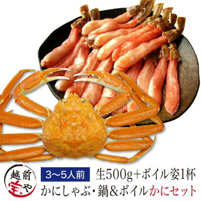 ★月間優良ショップ受賞★ かに ポーション 生 カニ 福袋 かにしゃぶ 鍋 500g/ボイル 姿500g セット 生ボイルセット 海鮮鍋 セット 鍋セット【冷凍】送料無料 カニ専門店 かにみそ かに鍋 カニし…