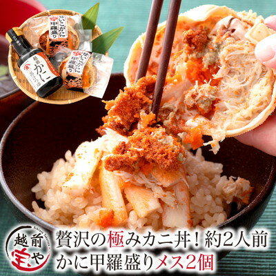 【月間優良ショップ受賞】 ギフト カニ丼 甲羅盛り セ...