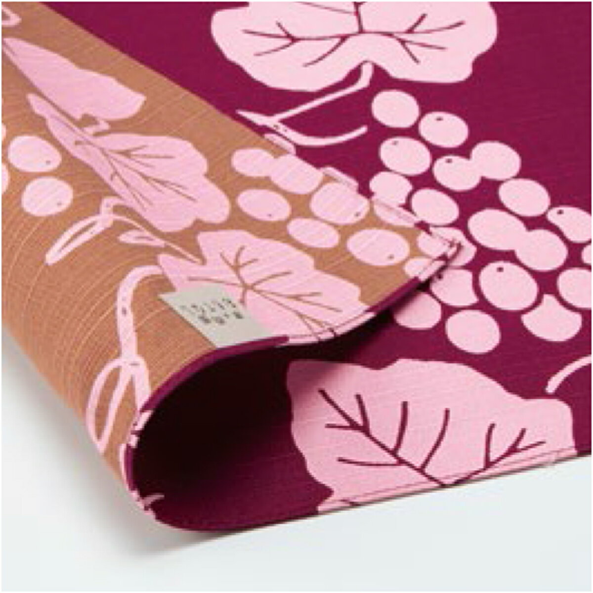 ふろしき 綿両面風呂敷 京の両面 おもてなし 葡萄/ワイン色 3巾 リバーシブル エコバック 有職  ...