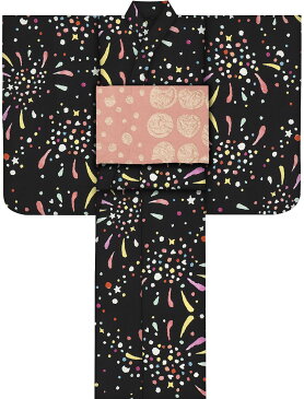 子供浴衣 ツモリ チサト tsumori chisato kids yukata 花火120 130 140 150 こどもゆかた 女児 ジュニア