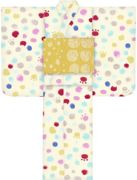 子供浴衣 ツモリ チサト tsumori chisato kids yukata ドット 110 120 130 140 150 こどもゆかた 女児 ジュニア