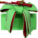 結び帯 中M 七五三 作り帯 緑高級刺繍ちりめん