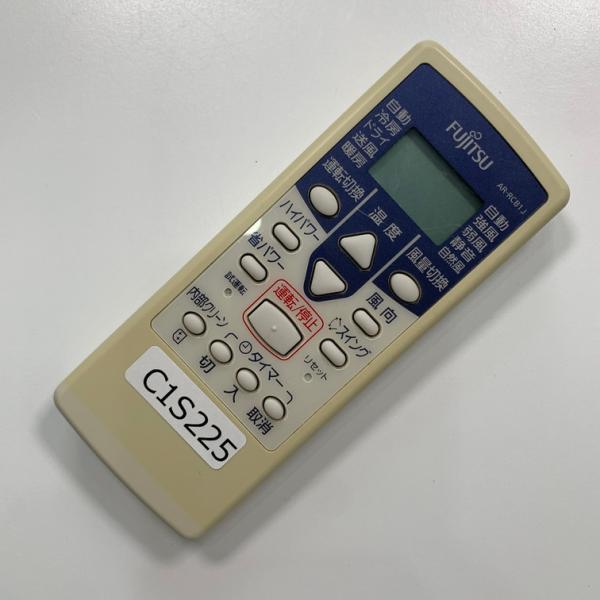 C1S225 エアコン リモコン / Fujitsu 富士通 AR-RCB1J 動作確認済み 即発送 冷房 暖房