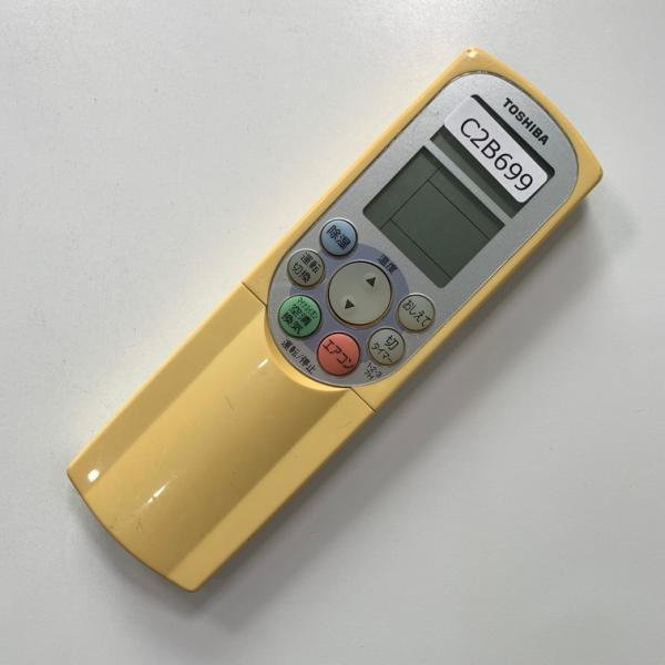 C2B699 エアコン リモコン / TOSHIBA 東芝 WH-F1J 冷房 暖房 動作確認済み 即発送