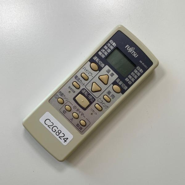 C2G824 エアコン リモコン / Fujitsu 富士通 AR-RCA5J 冷房 暖房 動作確認済み 即発送