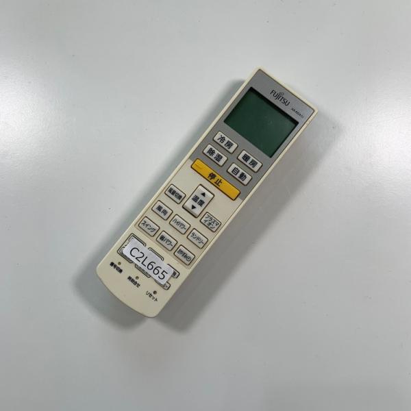 C2L665 エアコン リモコン / Fujitsu 富士通 AR-RDA1J 冷房 暖房 動作確認済み 即発送