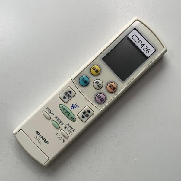 C2P426 エアコン リモコン / SHARP シャープ A680JB 冷房 暖房 動作確認済み 即発送
