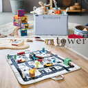 【tower / タワー】プレイマットにもなるおもちゃ収納 ライトグレーインテリア おしゃれ 上品 きれいめ ナチュラル 北欧 スタイリッシュ 上品 山崎実業 ...