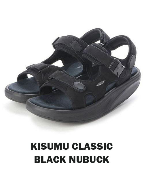 【正規品】MBT KISUMU CLASSIC M BLACK NUBUCKキズムクラシック M ブラックヌバック　700824-03Uコンフォートサンダル リカバリー メンズサンダル 　ビーチサンダル　原宿 正規販売店