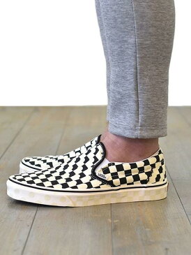 VANS USA企画 “UV INK” CLASSIC SLIP-ON(バンズ “ユーブイ インク” スリッポン) 限定生産 黒白チェックヴァンズ バンズ フラッグチェック 限定品 正規品 原宿 正規販売店