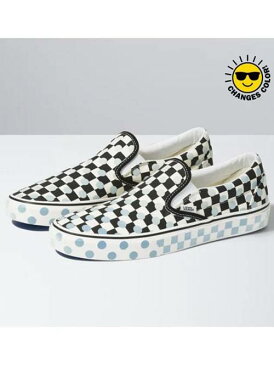 VANS USA企画 “UV INK” CLASSIC SLIP-ON(バンズ “ユーブイ インク” スリッポン) 限定生産 黒白チェックヴァンズ バンズ フラッグチェック 限定品 正規品 原宿 正規販売店