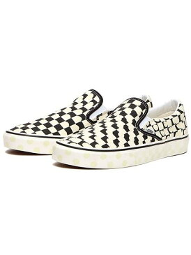 VANS USA企画 “UV INK” CLASSIC SLIP-ON(バンズ “ユーブイ インク” スリッポン) 限定生産 黒白チェックヴァンズ バンズ フラッグチェック 限定品 正規品 原宿 正規販売店