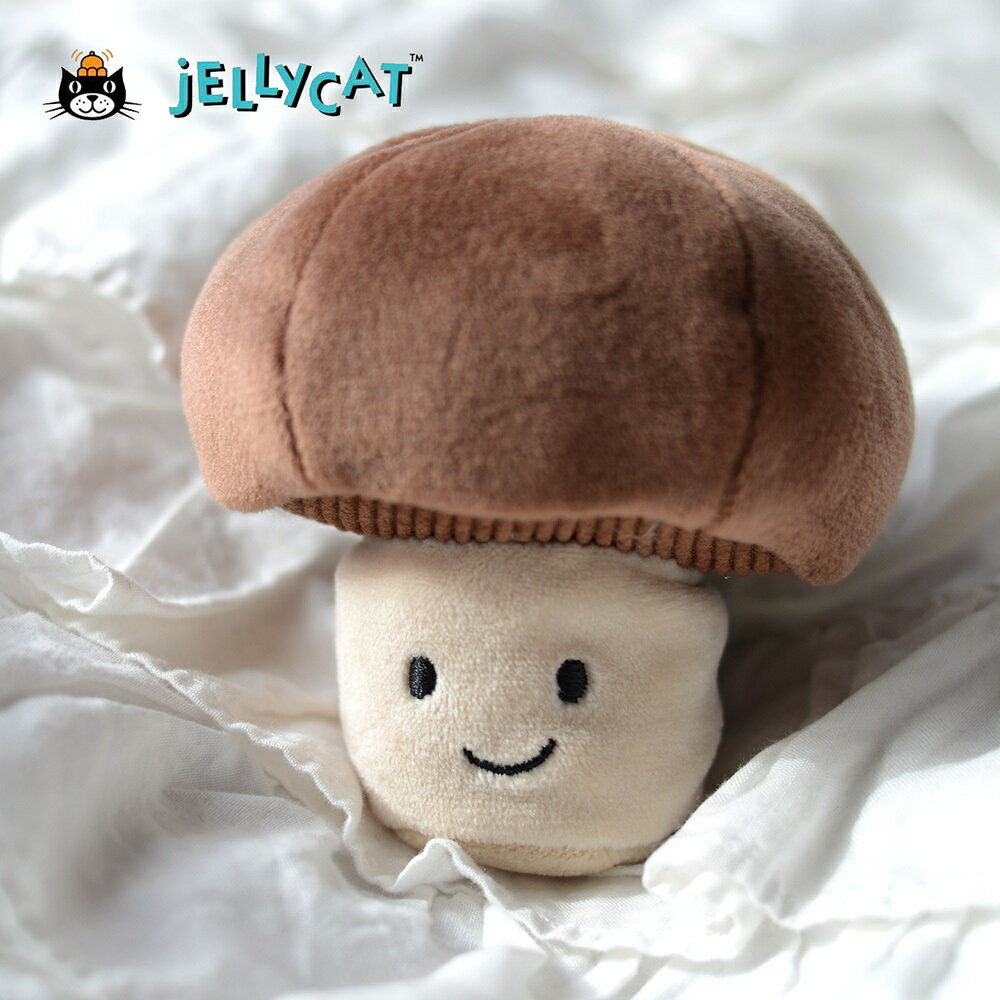 【正規販売代理店】【選べるラッピング】Jellycat Vivacious Vegetable Mushroom　ジェリーキャット　マッシュルーム きのこ キノコ　ぬいぐるみ 縫いぐるみ 正規輸入代理店 イギリス輸入品　東京 原宿 正規品 エトフのサムネイル