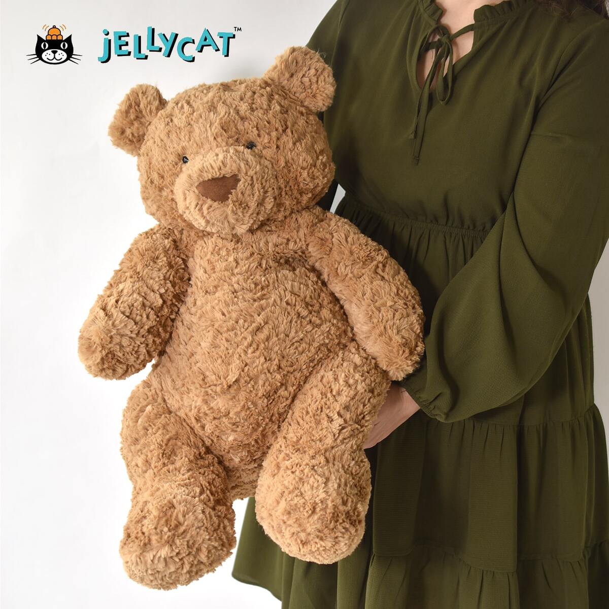 【正規販売代理店】　NEW 56センチ！Jellycat Bartholomew Bear　Really Big 　ジェリーキャット バースローミューベア　リアル　ビッグ　1番大きなクマ　くまのぬいぐるみ　56センチ クマ　イギリス輸入品　のサムネイル