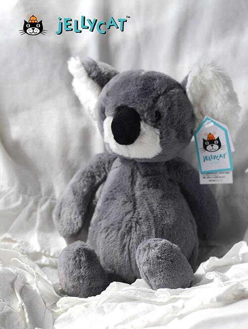 【正規販売代理店】【選べるラッピング】 Jellycat Bashful Koala Medium ジェリーキャット バシュフル コアラ　イギリス輸入品　ふわふわ ぬいぐるみ　ギフト　癒し こあらのサムネイル