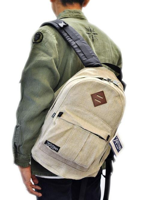 Artisan Gear 麻 素材　リネン エコリュックアメリカ輸入品　おしゃれなリュックユ...