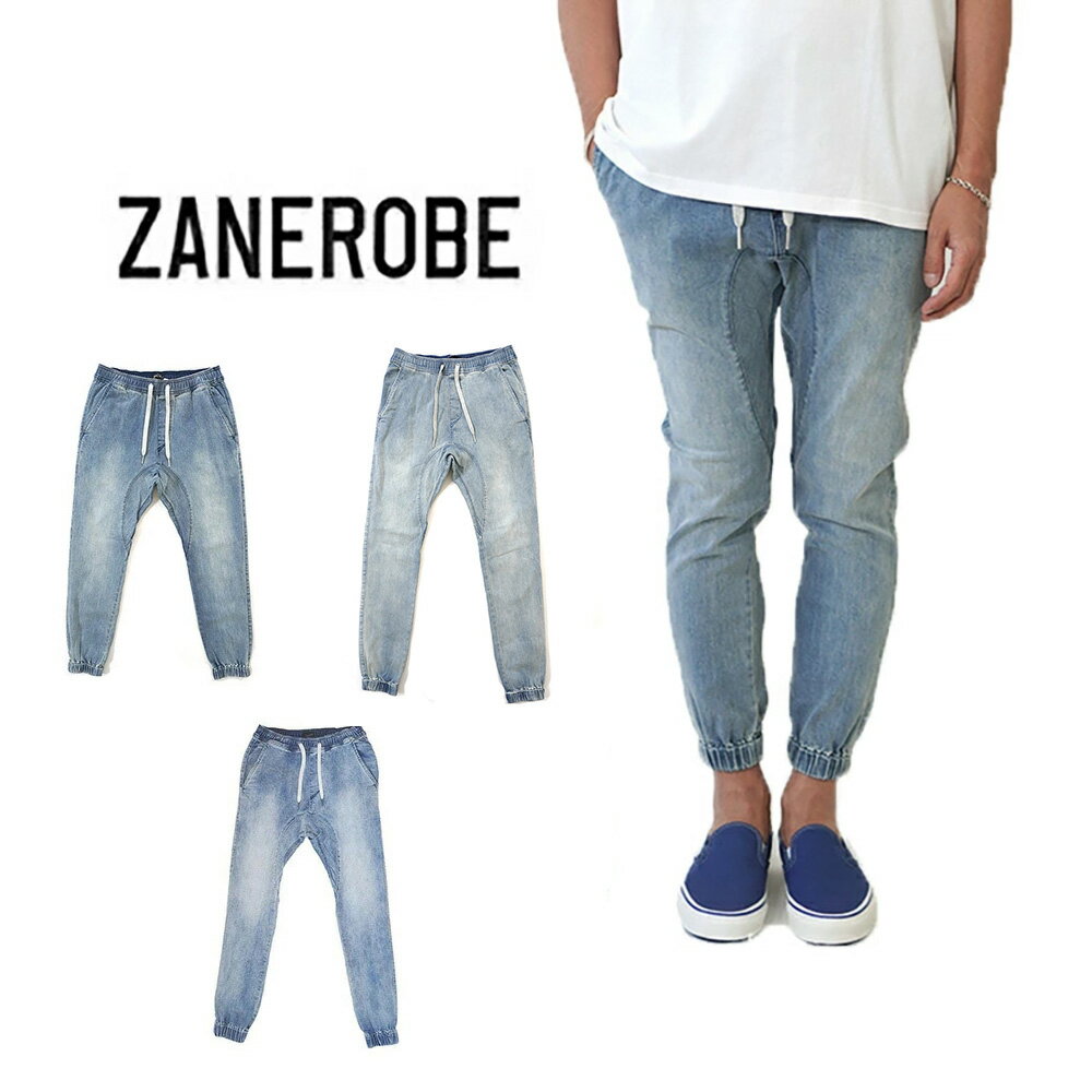 ZANEROBE JAPAN MODEL　Sureshot Denim jogger 　3色展開　デニム　ジョガーパンツジャパンモデル ゼインローブ ダメージ加工　スェットパンツ 感覚　ジーンズ　ジョガー　メンズパンツ　リラックス　ゼンローブ