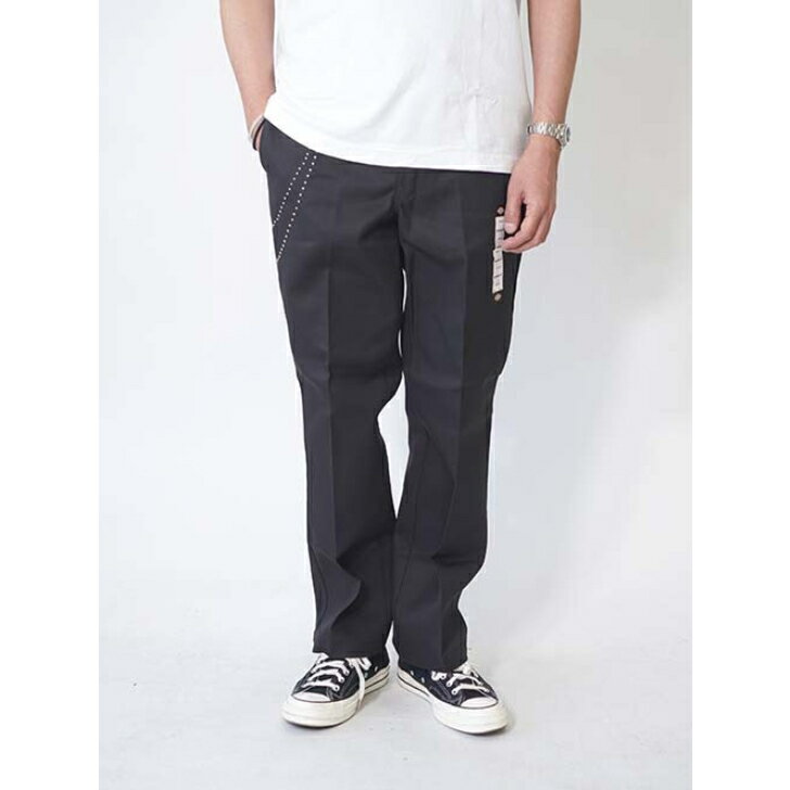 Rakuten - HTC Dickies 874 PANT #DOUBLE CHAIN - Blackディッキーズ　874　スタッズ　ダブルウォレットチェーン