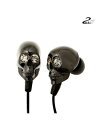 楽天原宿　エトフ　ETOFFE2 ME Style - Earphones In-Ear Skull & Swarovski Crystals トゥーミー イヤフォン ドクロ スカル BLACK