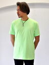 NEXT LEVEL NEON TEE　GREEN　ネクストレベル アメリカ直輸入品　ちょい長め　蛍光色　ネオンカラー　ちょい出し 着丈長め　メンズTシャツ　ロング T 蛍光グリーン