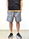 ZANEROBE Tailo Plaid Short Grey　ゼインローブ ハーフパンツ 　メンズ ショートパンツ モノトーン　チェック半ズボン　リボンベルト